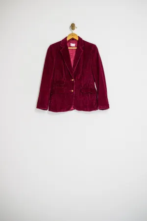 70’s MAGENTA CORDUROY BLAZER / SMALL