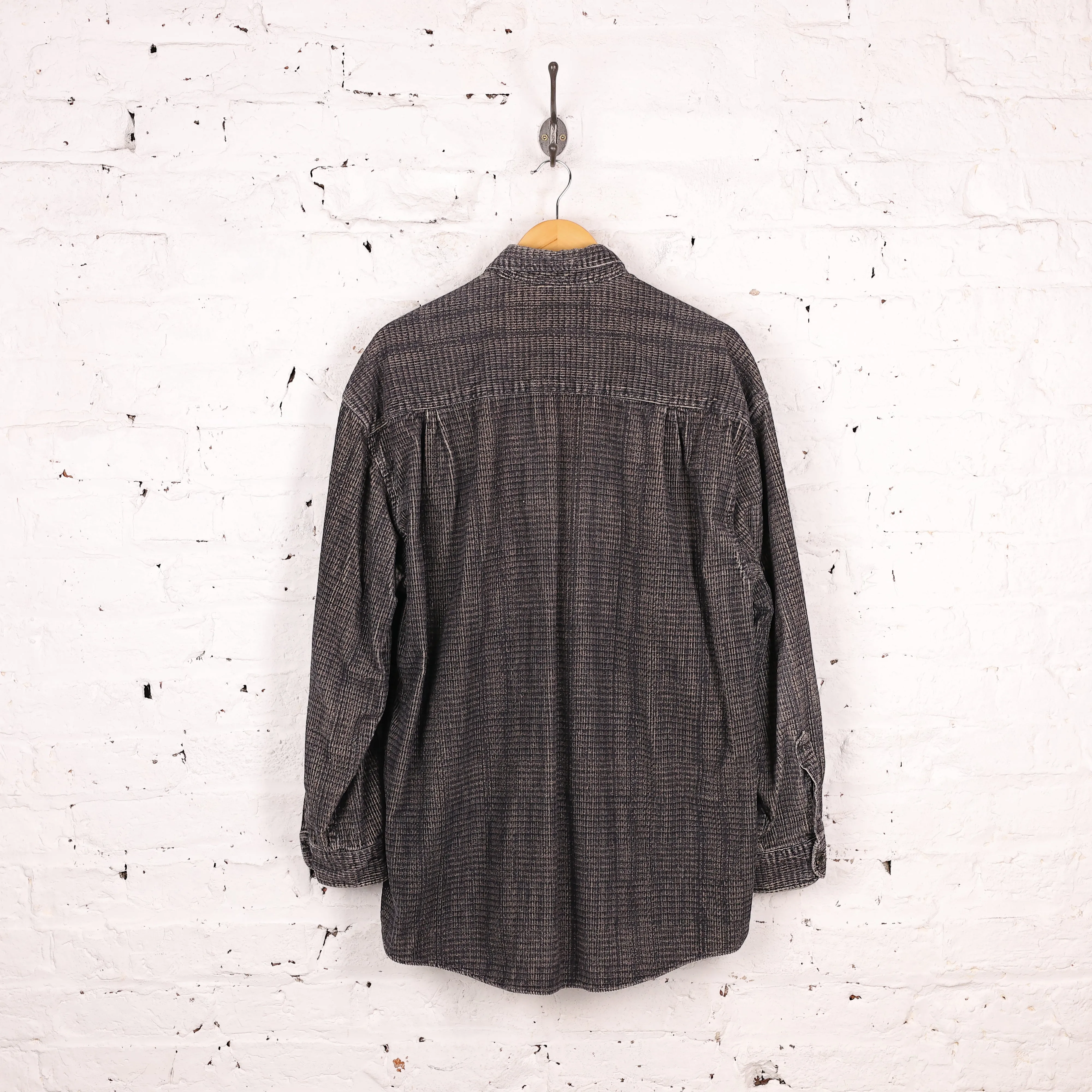 90s Corduroy Shirt - Grey - XL