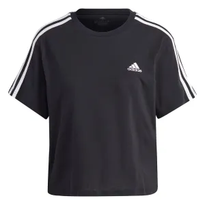 adidas Women Essentials 3-Stripes Single Jersey Crop Top | HR4913