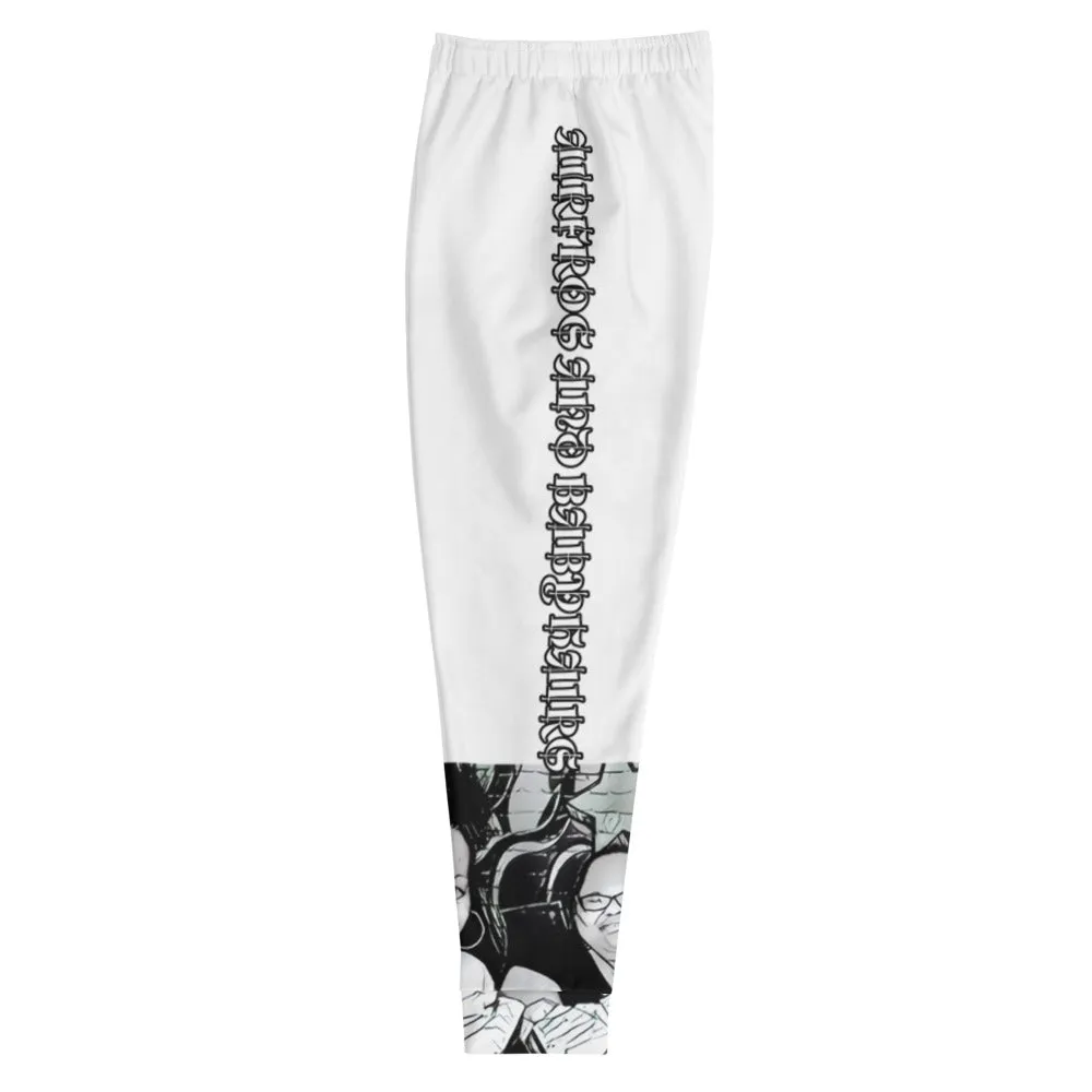 Airfros And Babyhairs Black And White Graphic Joggers