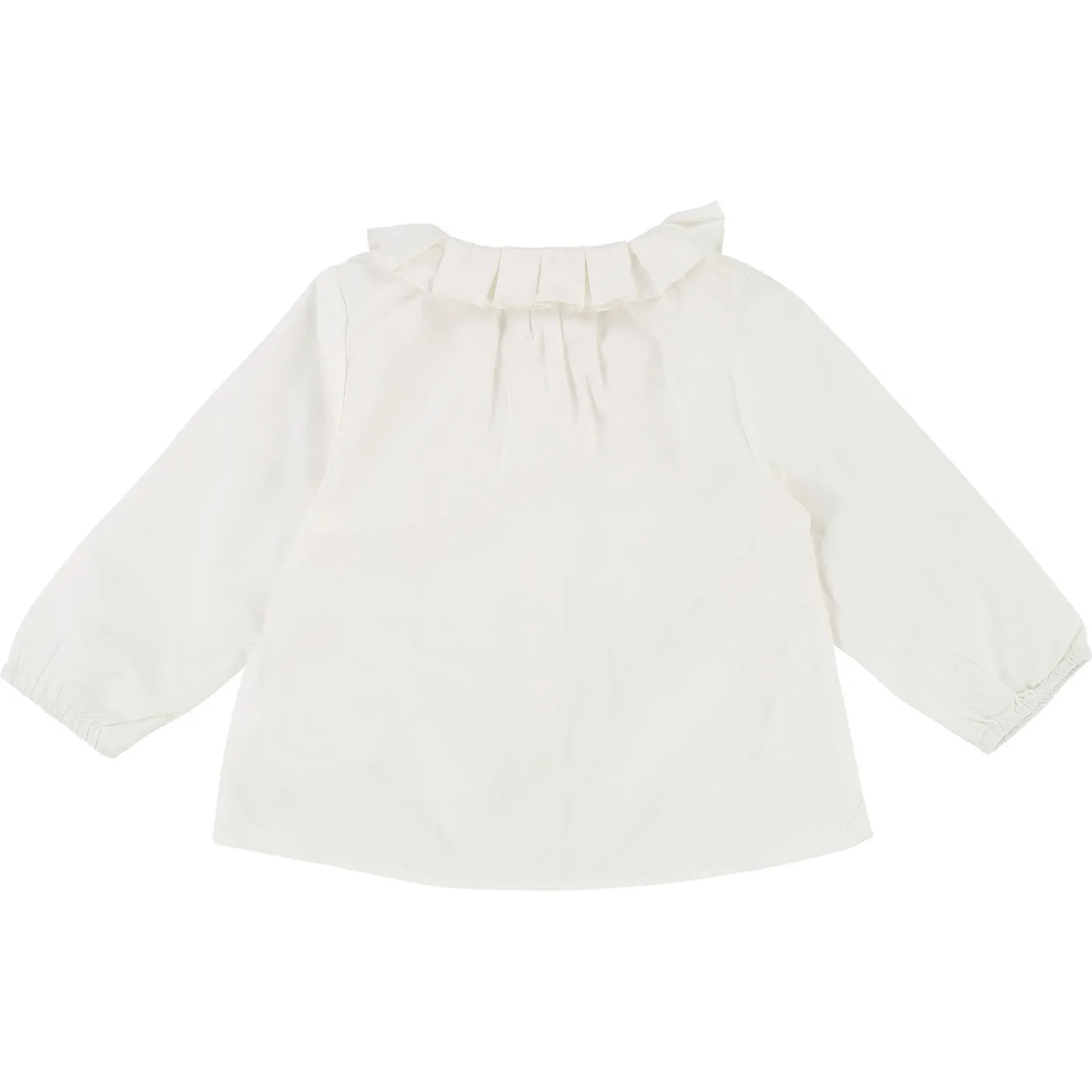 Baby Long Sleeve Blouse with Ruffle Collar