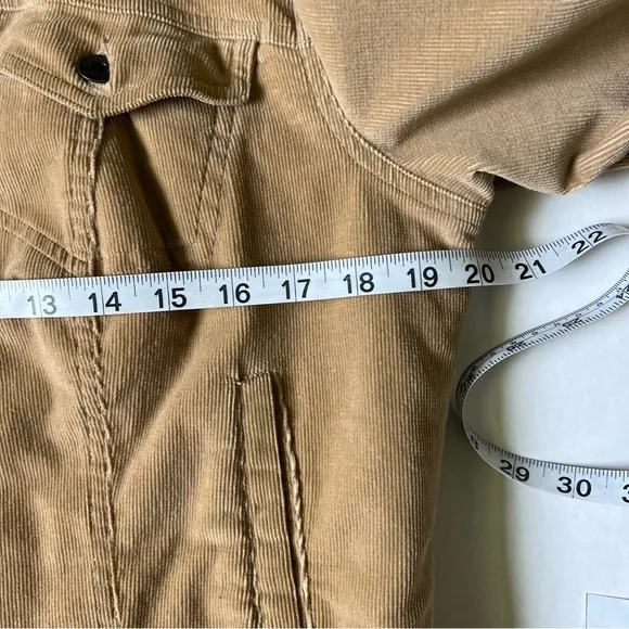 Baby Phat corduroy  jacket tan size medium button closure