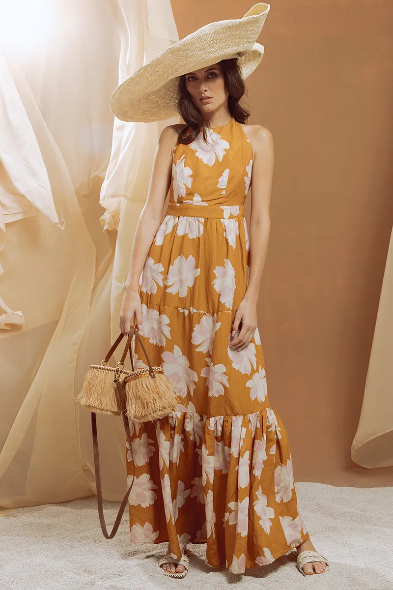 Backless Halter Dress