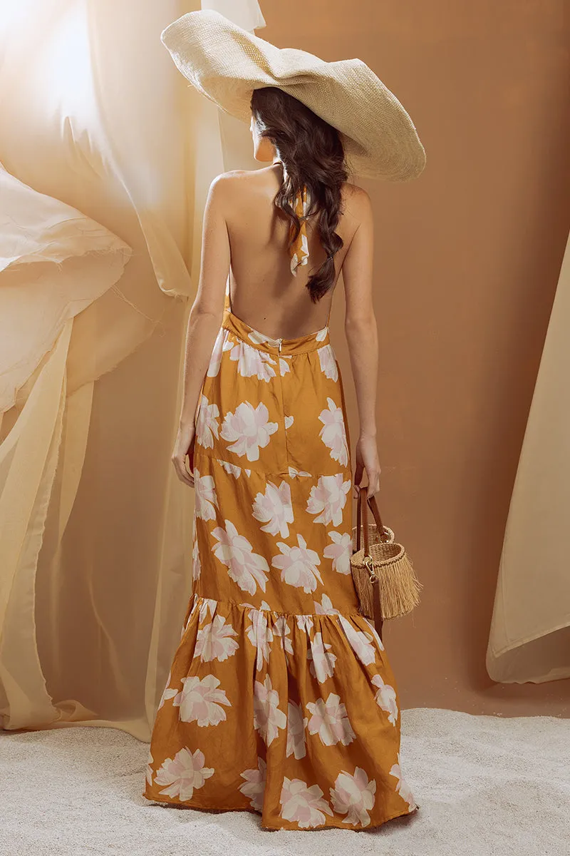 Backless Halter Dress