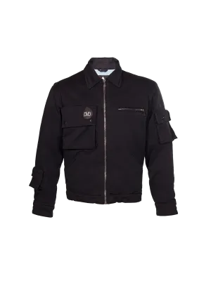 Black Cargo Work Jacket