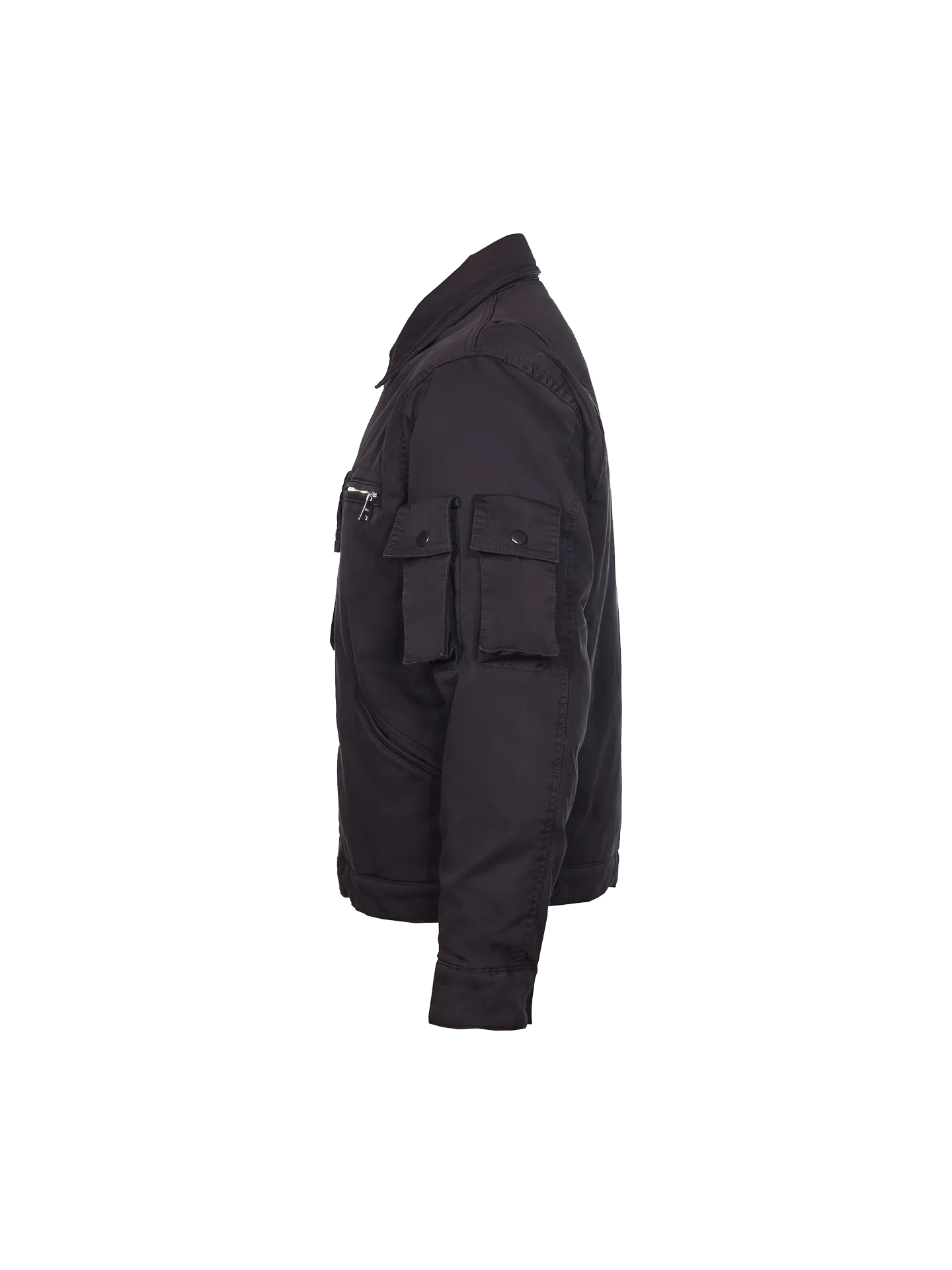 Black Cargo Work Jacket
