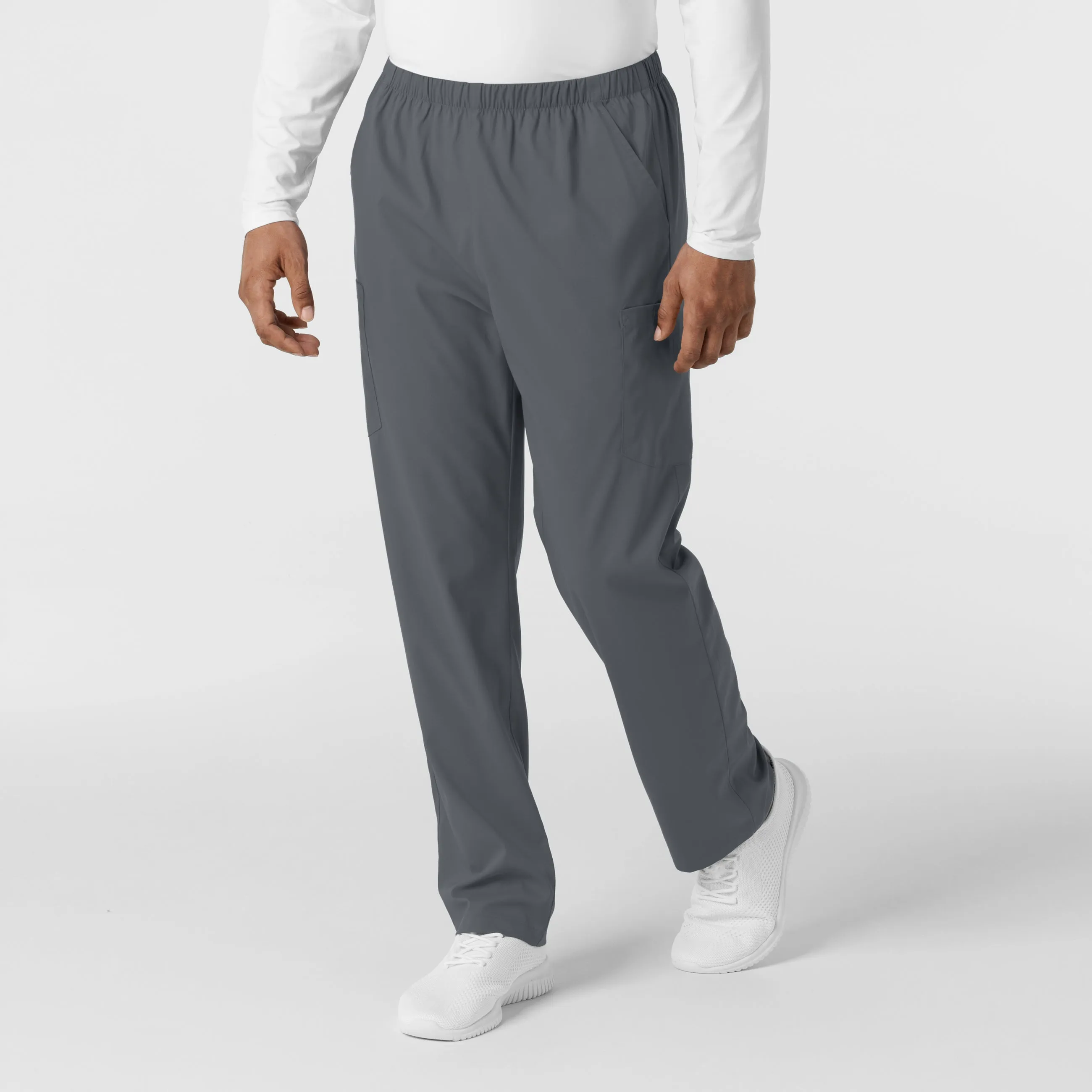 Boundless 5051 Unisex Straight Leg Scrub Pants Pewter