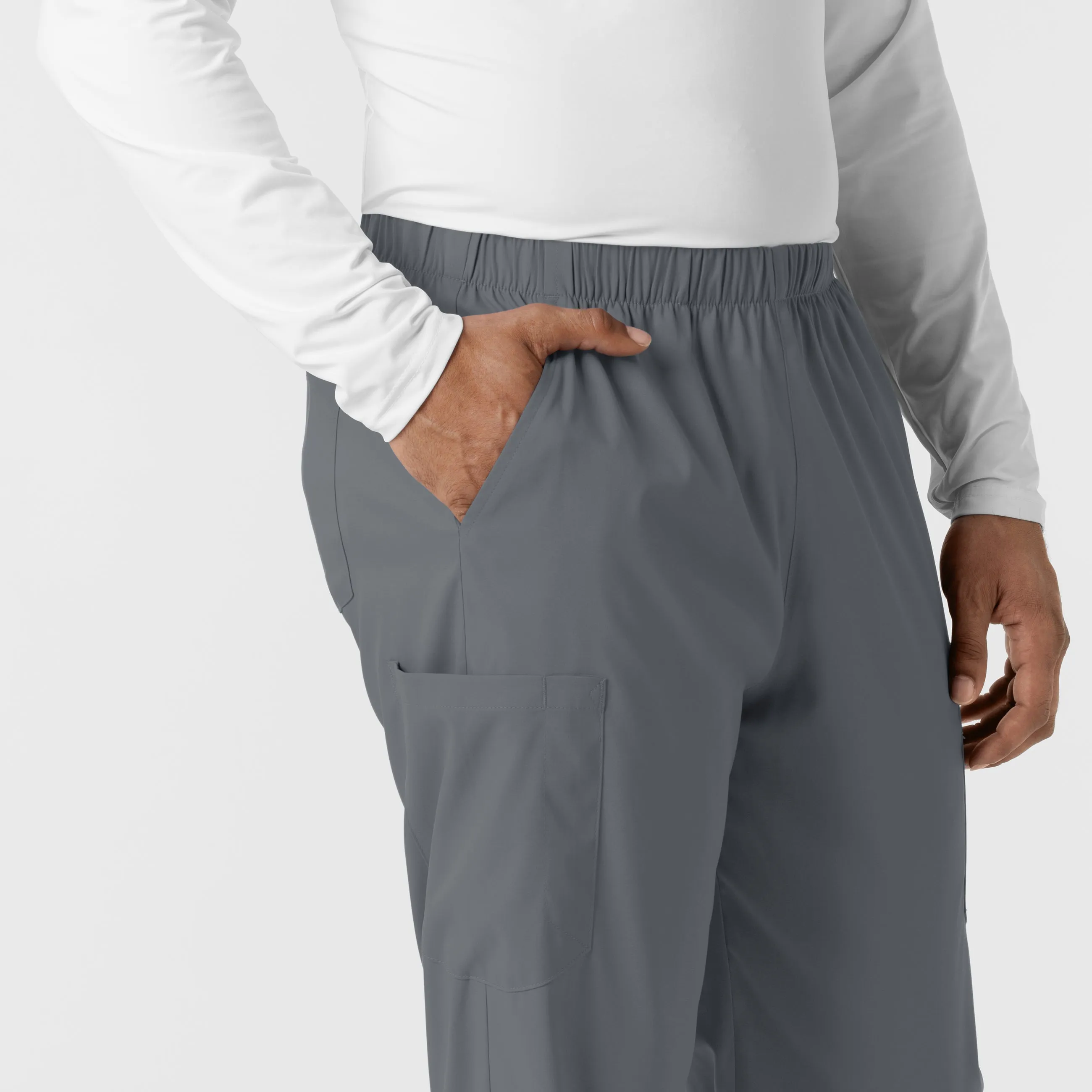 Boundless 5051 Unisex Straight Leg Scrub Pants Pewter