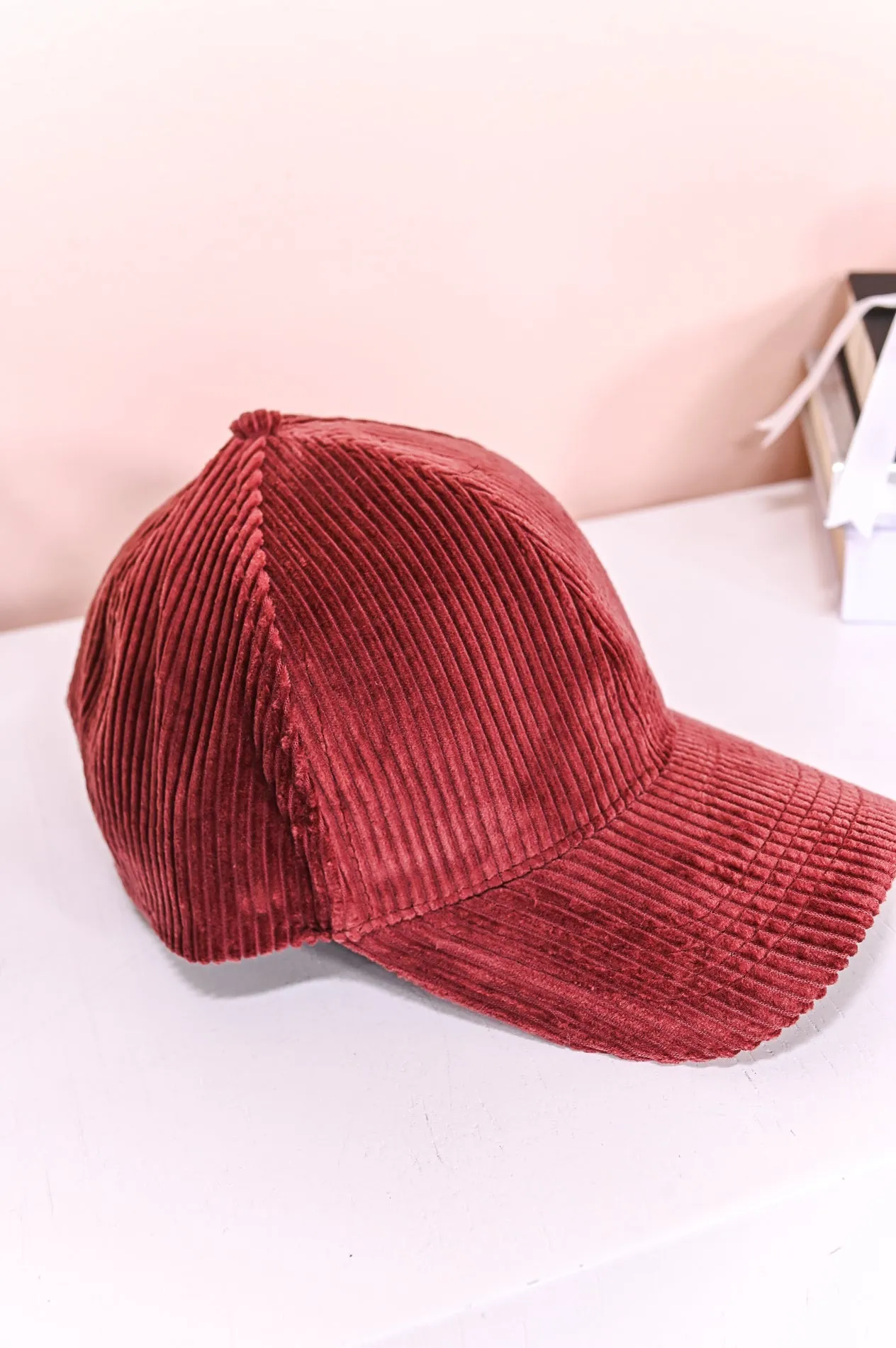 Burgundy Corduroy Hat - HAT1425BU