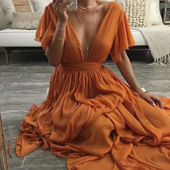 Charming Prom Dress,Chiffon Evening dress   fg2708