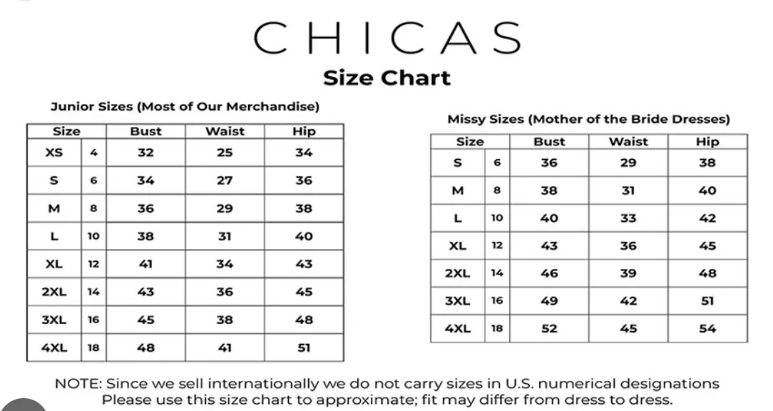 Chicas Evening Gown YG5029