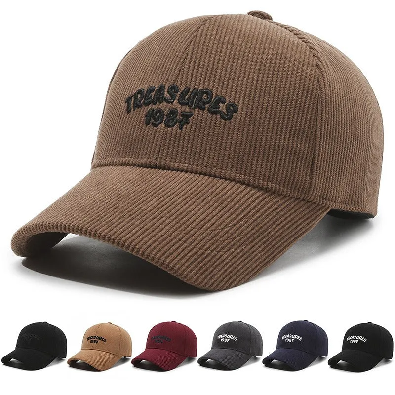 Corduroy Baseball Cap For Men & Women