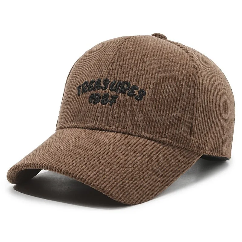 Corduroy Baseball Cap For Men & Women