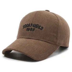 Corduroy Baseball Cap For Men & Women