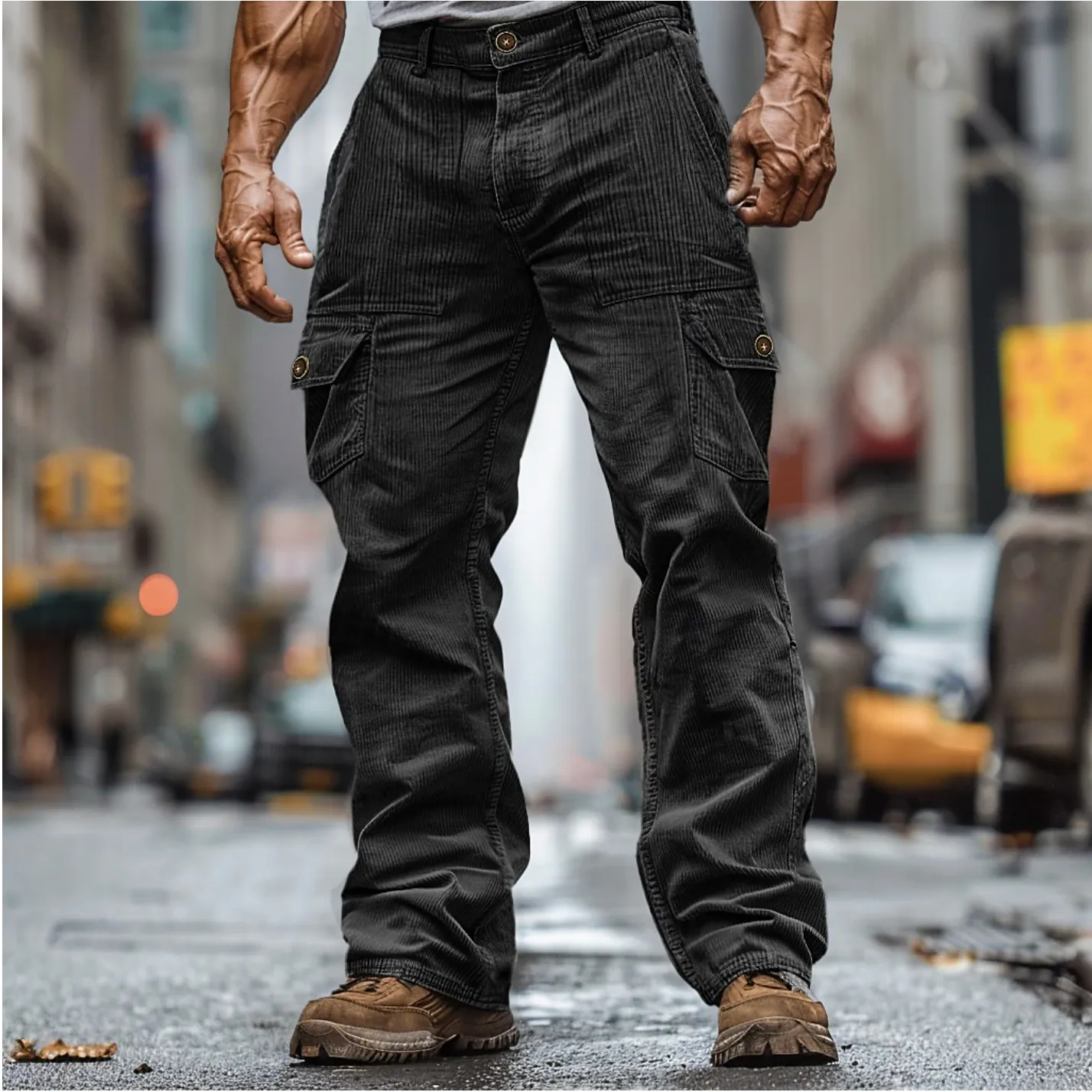 Corduroy Cargo Pants for Men – Noah