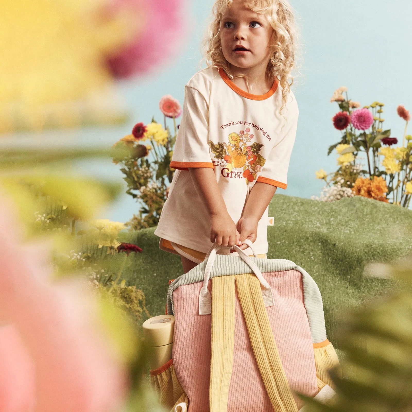 Corduroy Splice Eco Kids Backpack - Candy