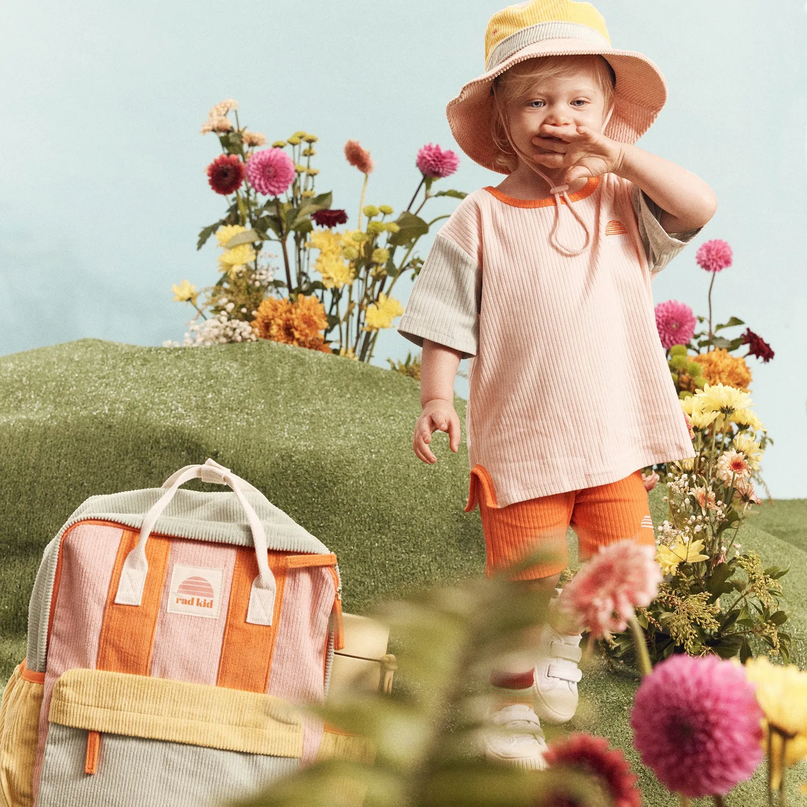Corduroy Splice Eco Kids Backpack - Candy
