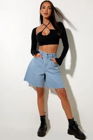 Cross Neck Backless Top