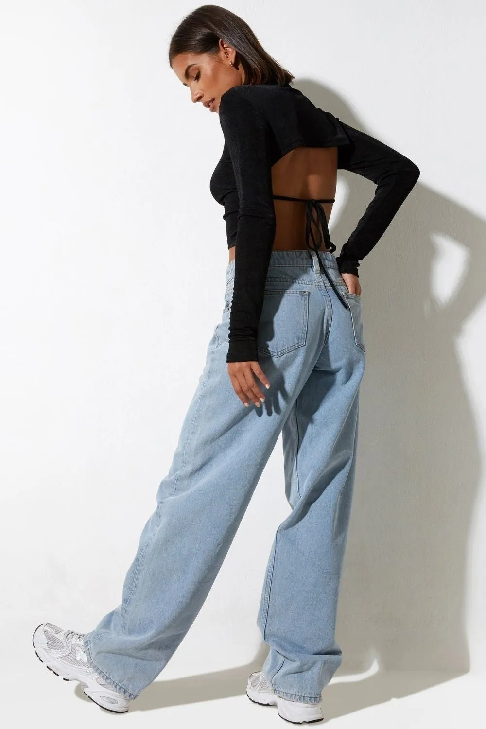 Cross Neck Backless Top