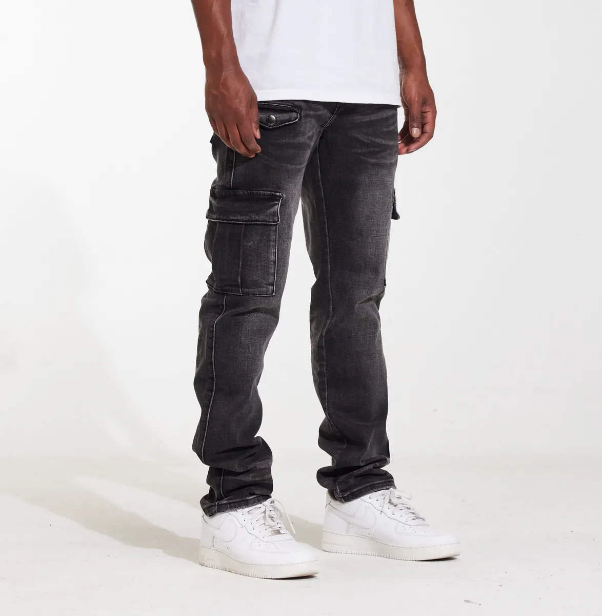 Crysp Denim Air Cargo Denim (Black)