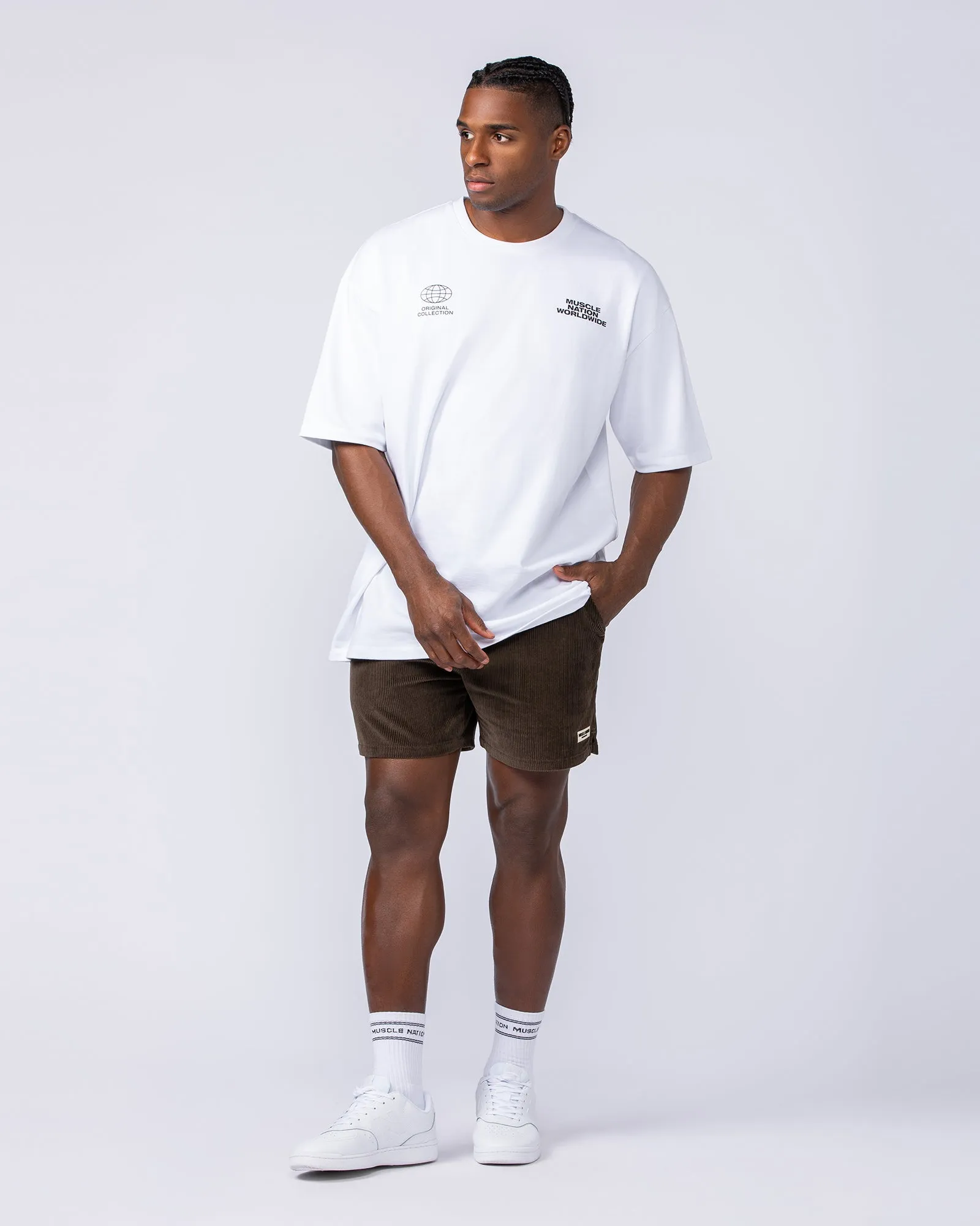 Daily Corduroy 5" Shorts - Dark Brown