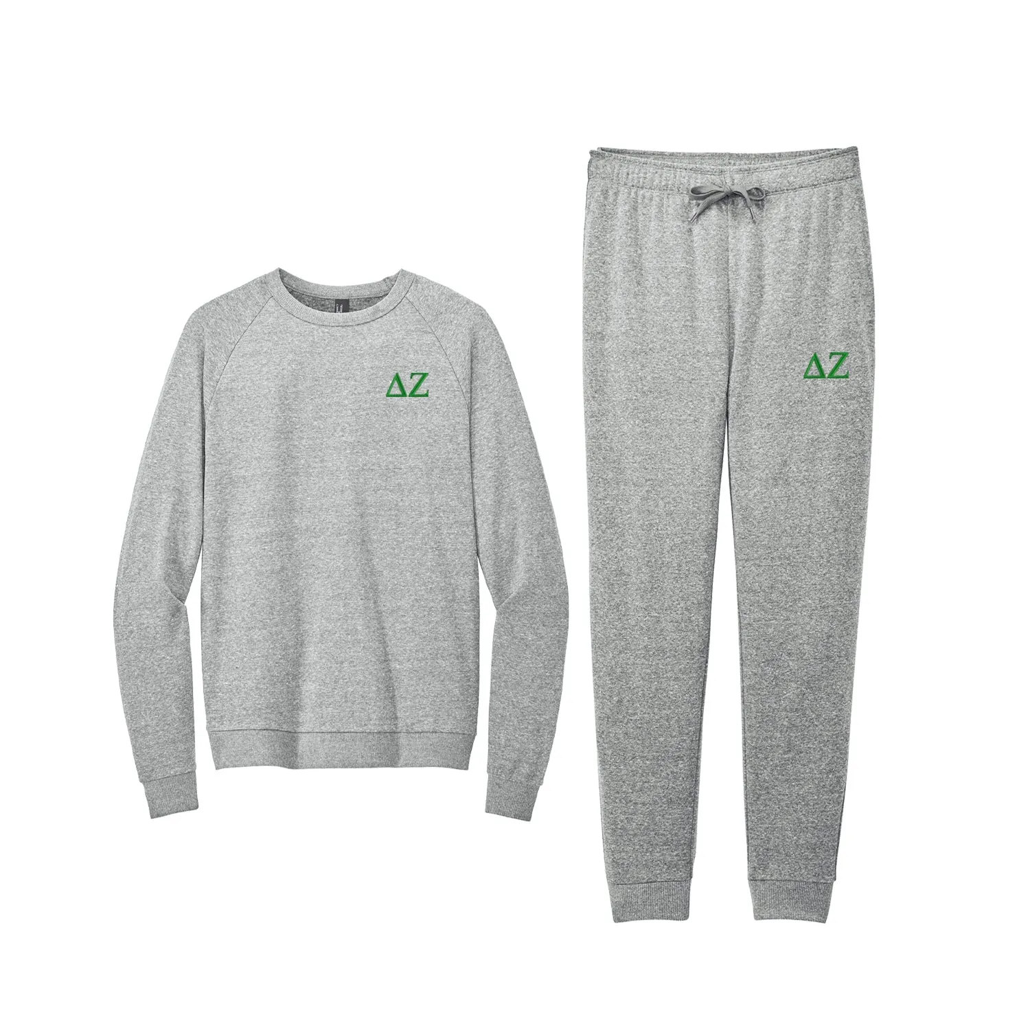 Delta Zeta Tri Fleece Jogger Set