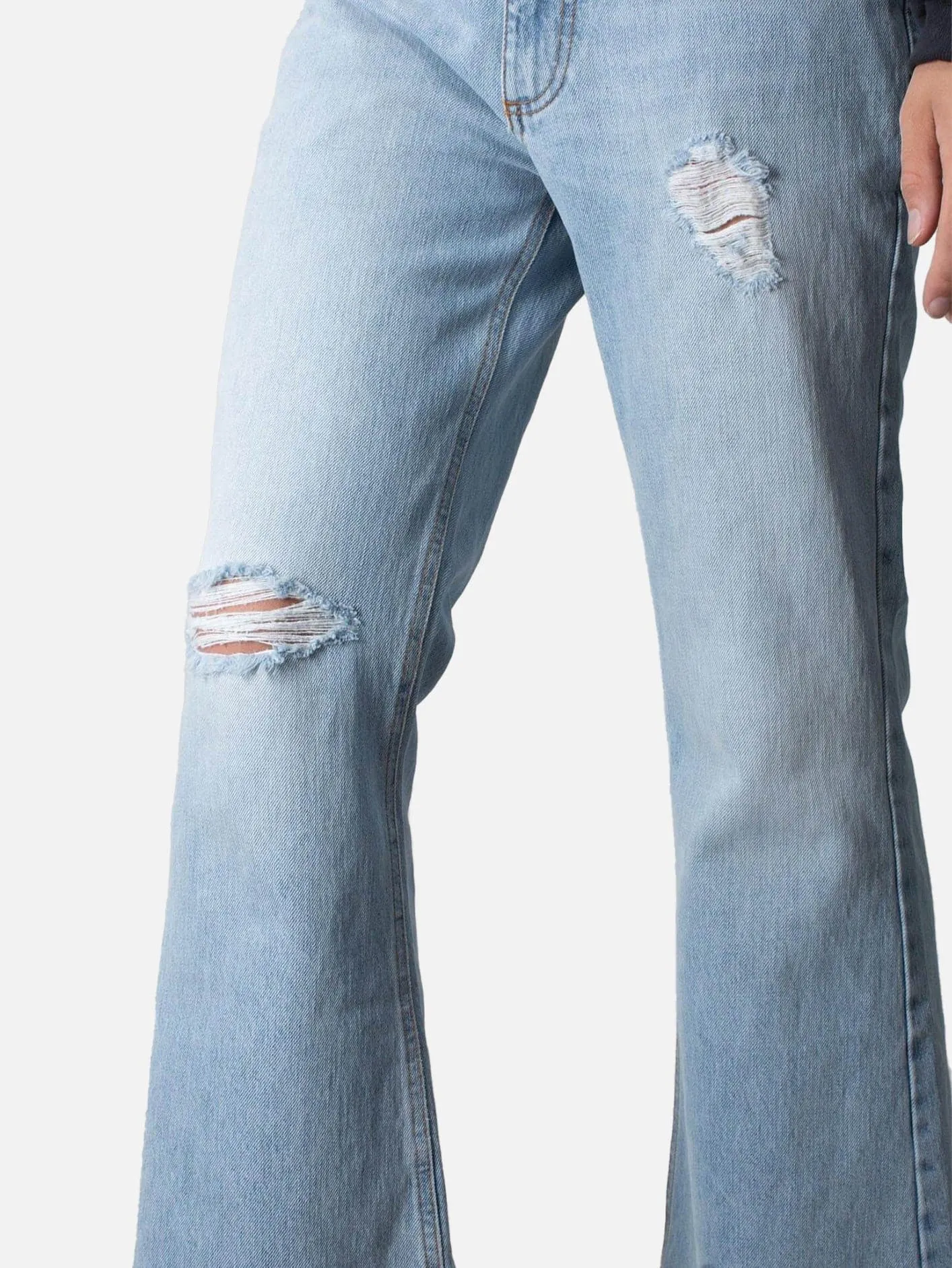 Distressed Denim Pants