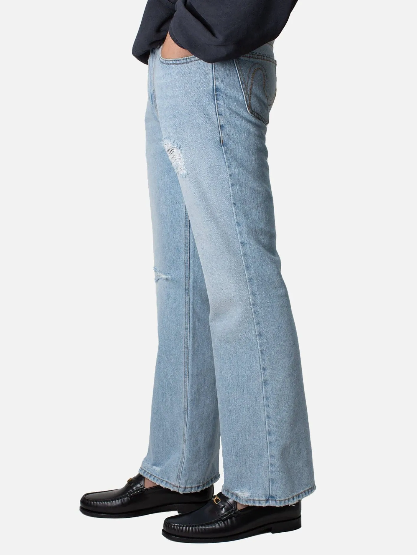Distressed Denim Pants