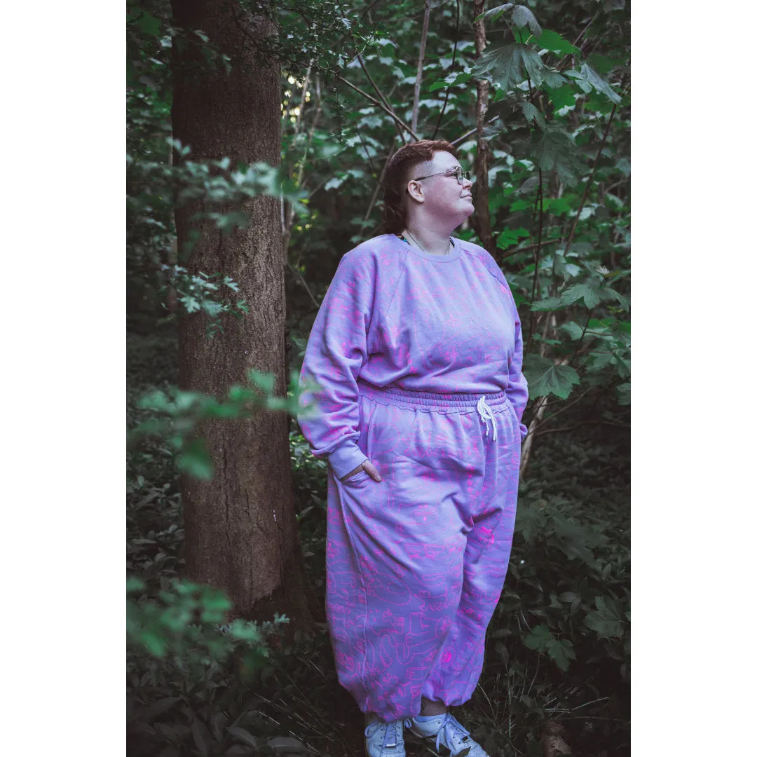 Dora Lilac Organic Tracksuit - MADE TO ORDER