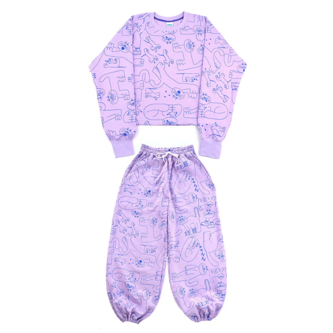 Dora Lilac Organic Tracksuit - MADE TO ORDER