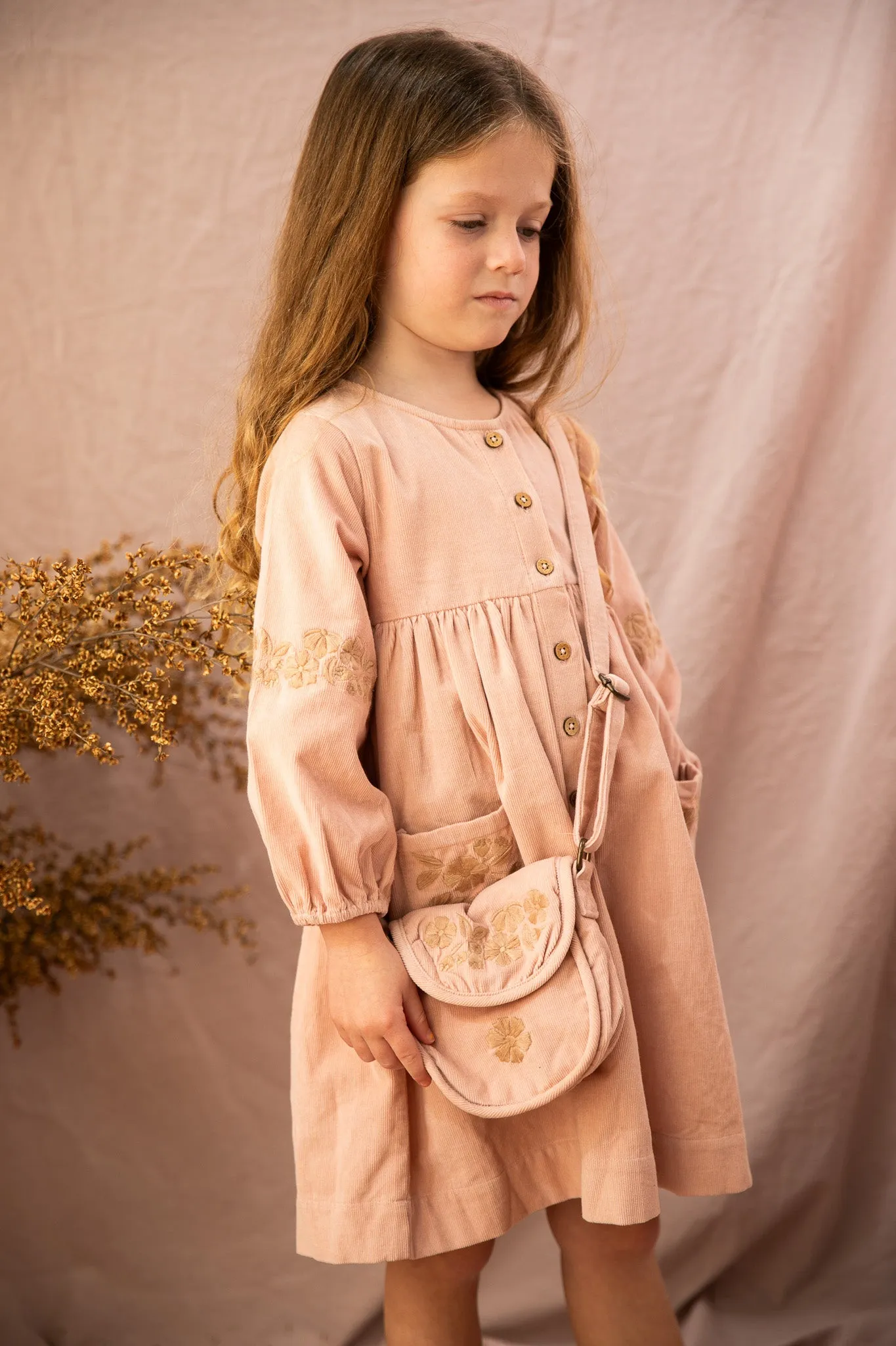 Emmy Dress-Ash Rose