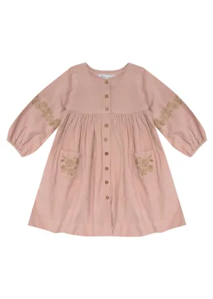 Emmy Dress-Ash Rose
