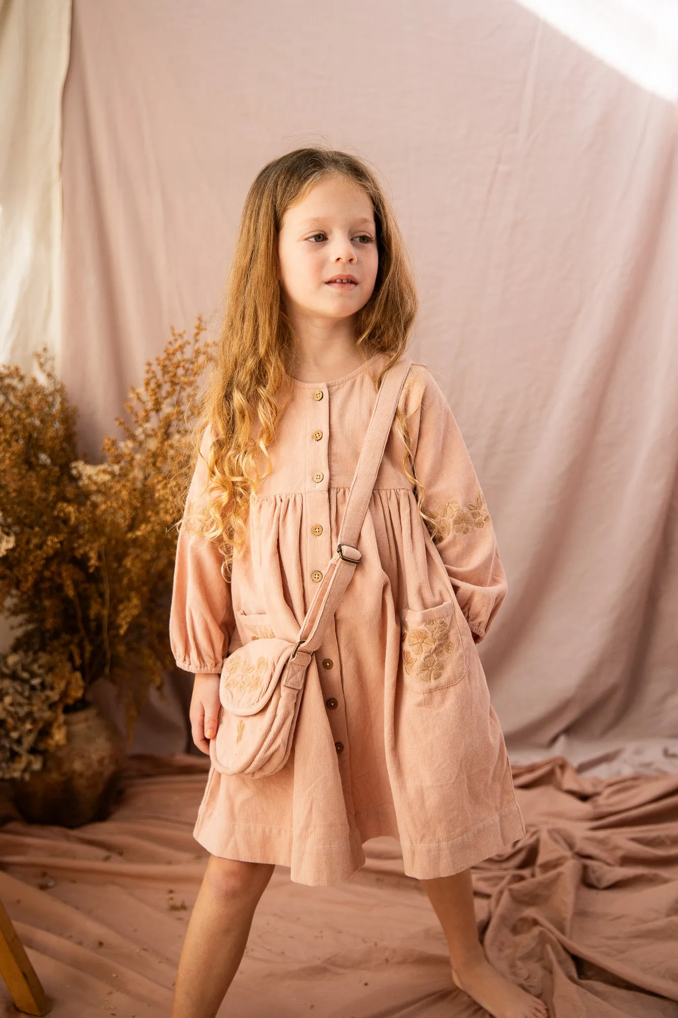 Emmy Dress-Ash Rose