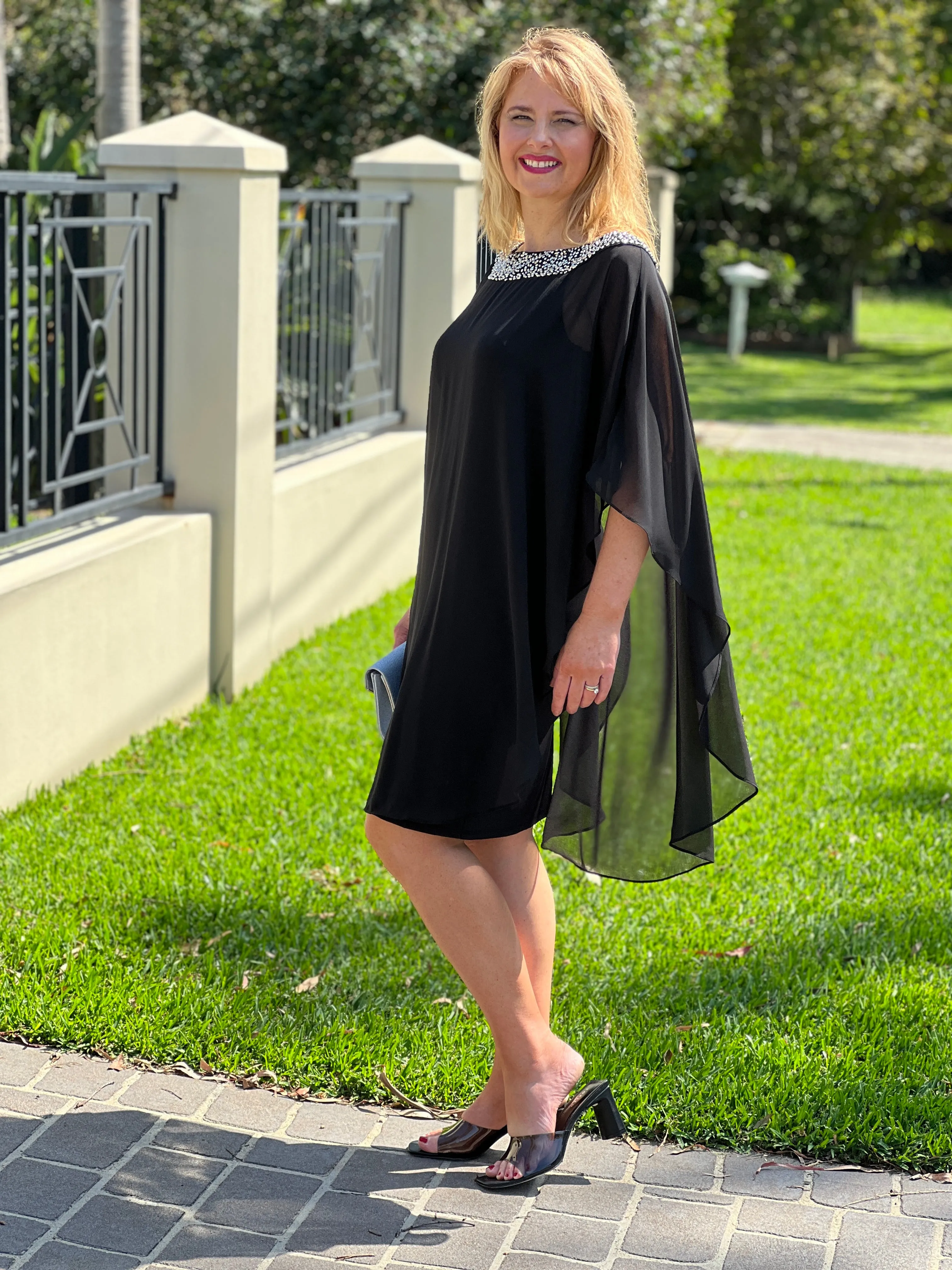 Etan Black Evening Dress