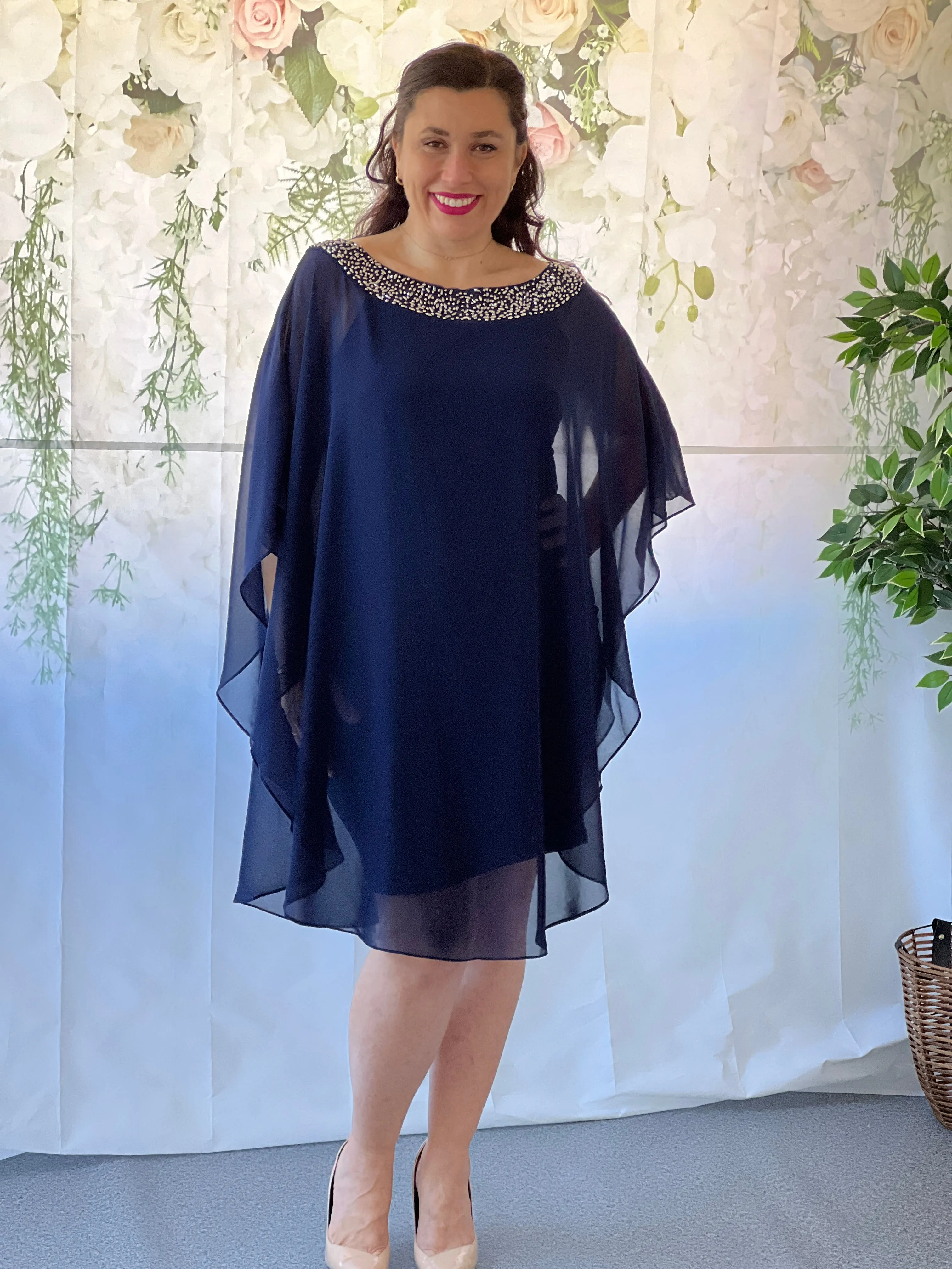 Etan Navy Evening Dress