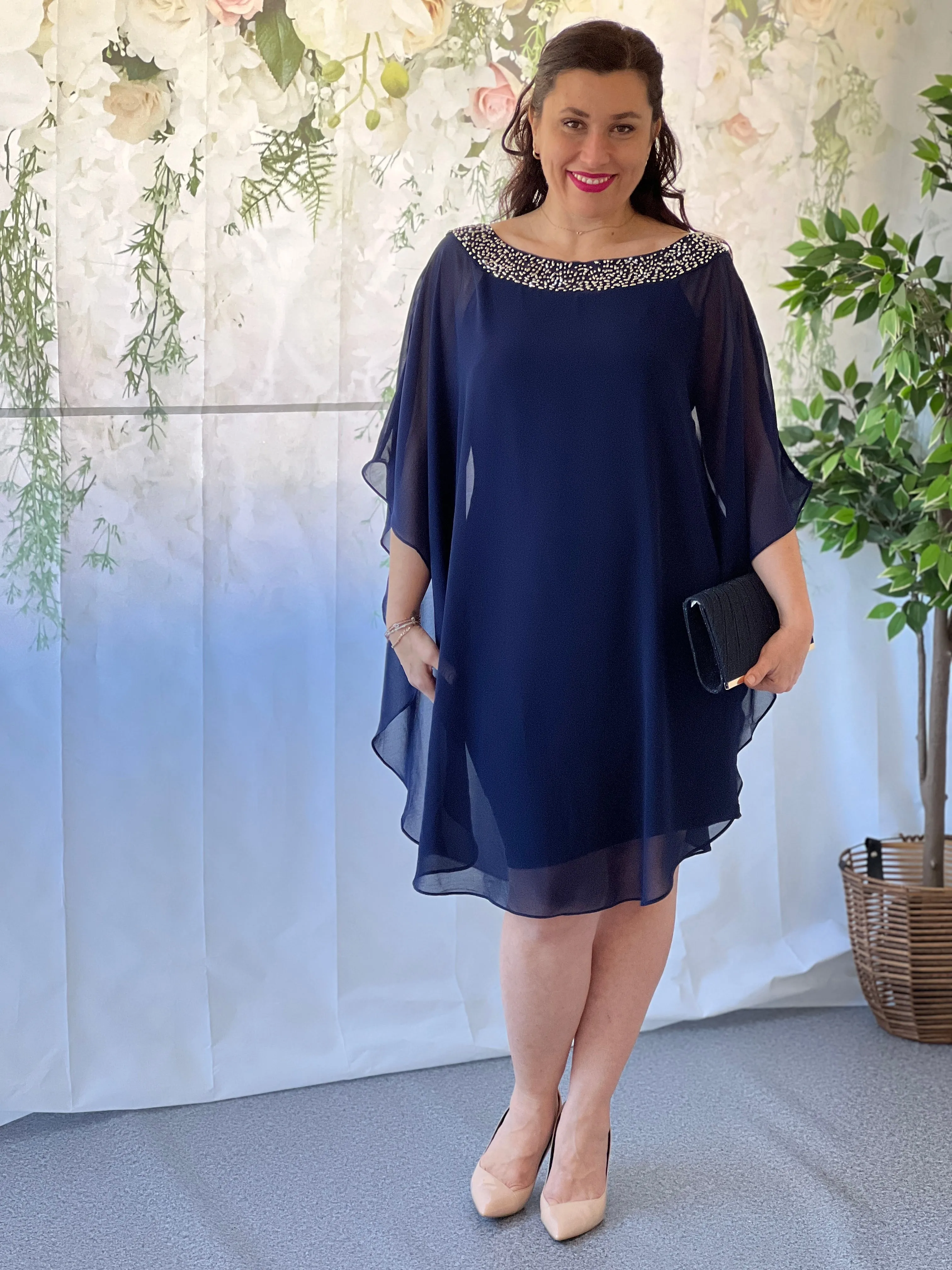 Etan Navy Evening Dress