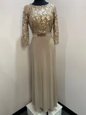 Eva Size M 3163 Cocoa Mother of Bride Dress