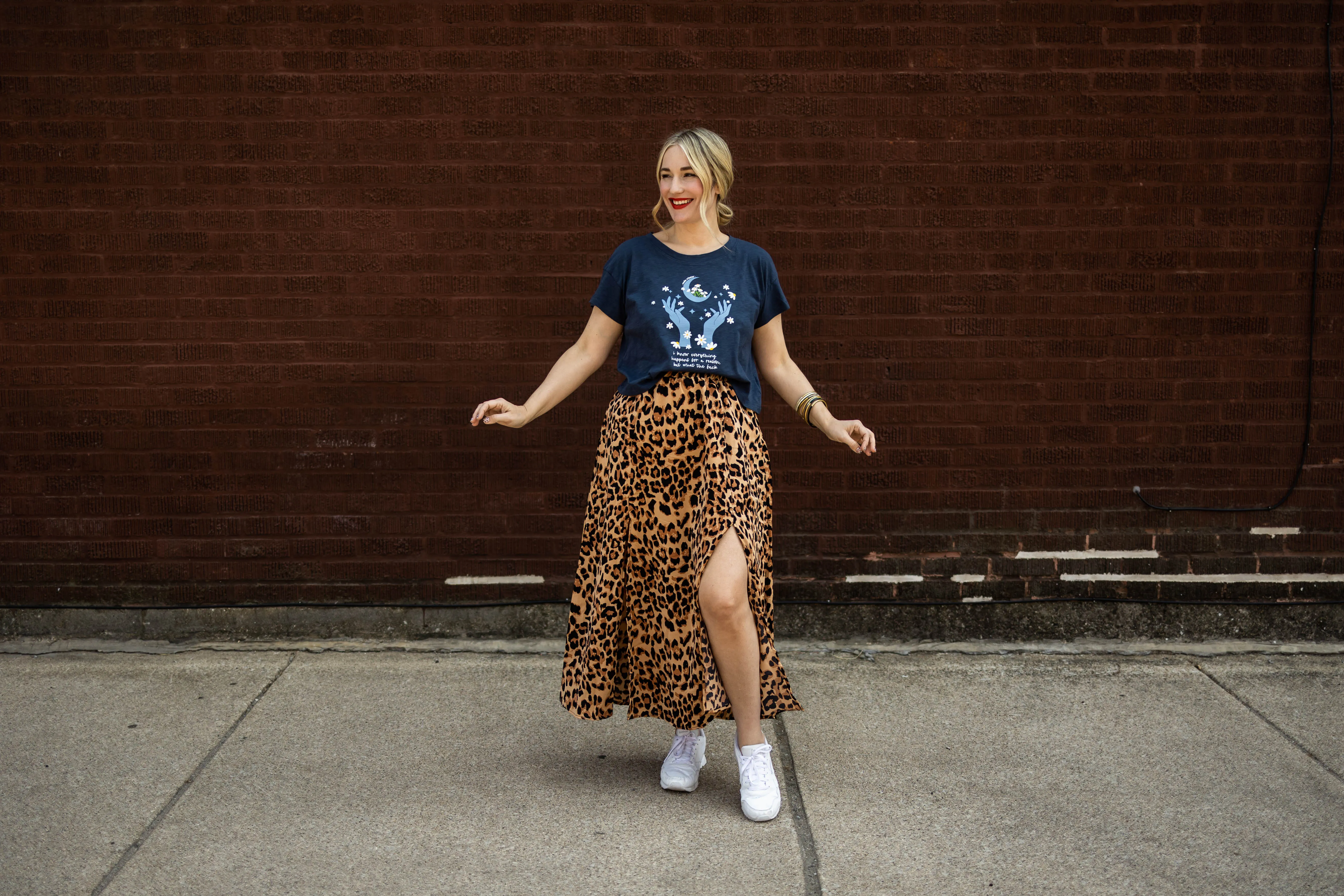 everything happens crop tee