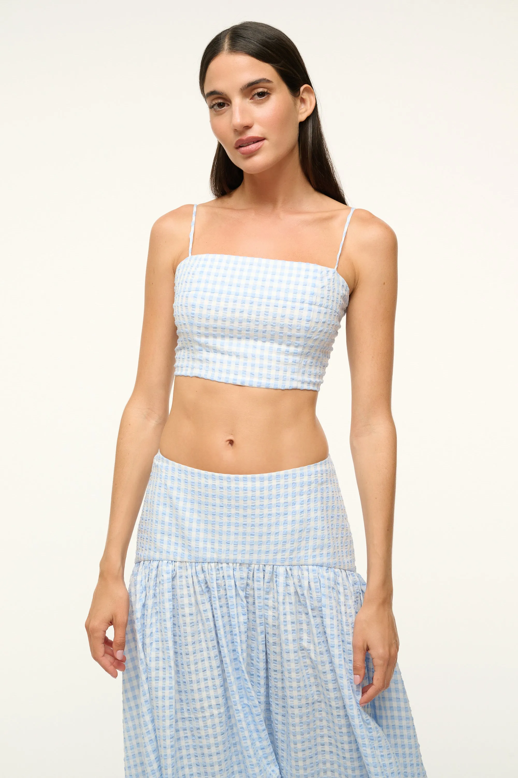 Federico Top Sky Gingham