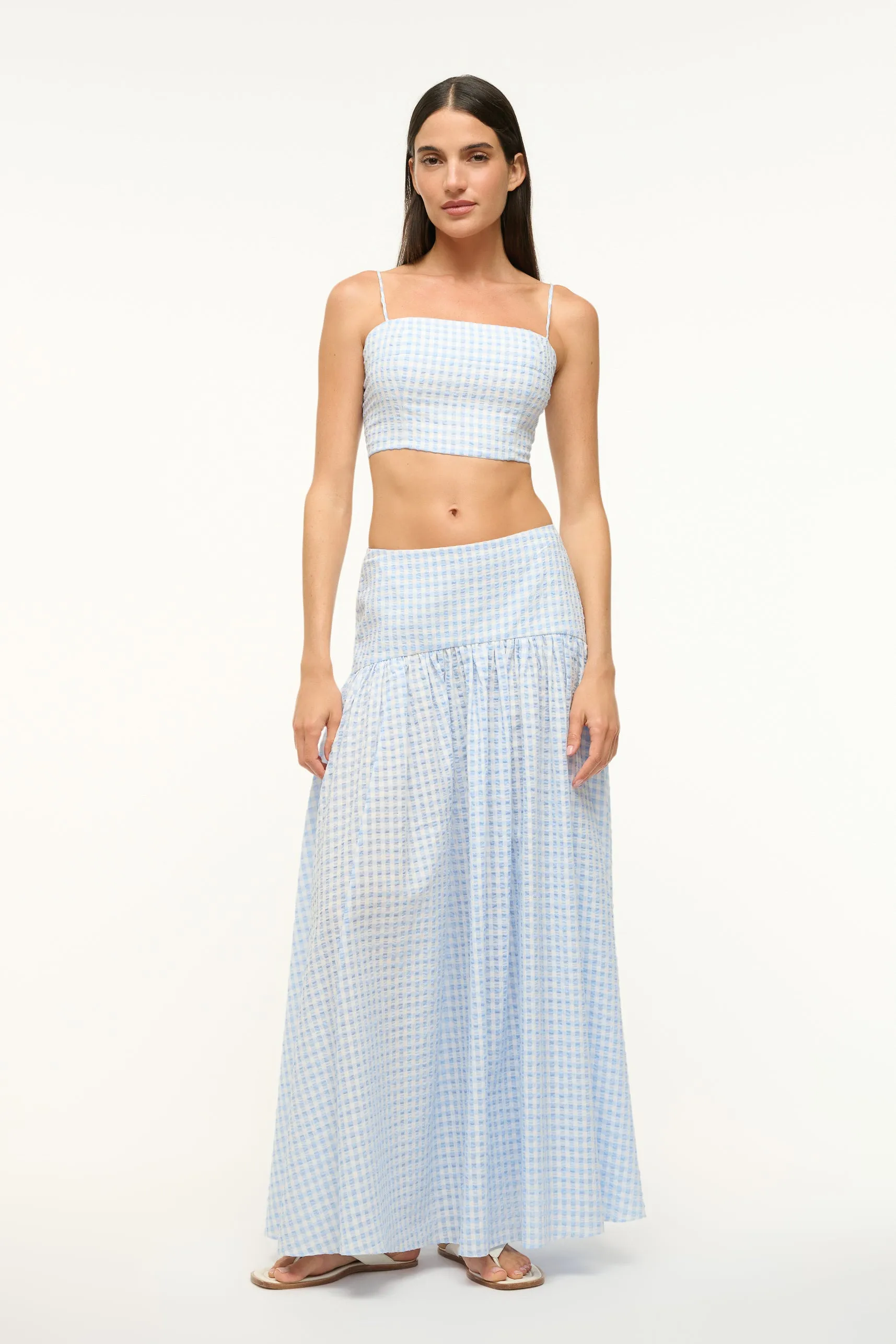 Federico Top Sky Gingham