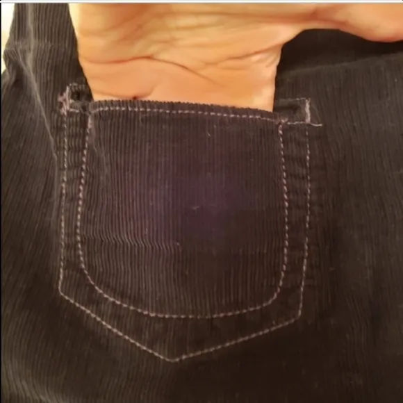 Free People Corduroy Skirt Black Size 2 NWT