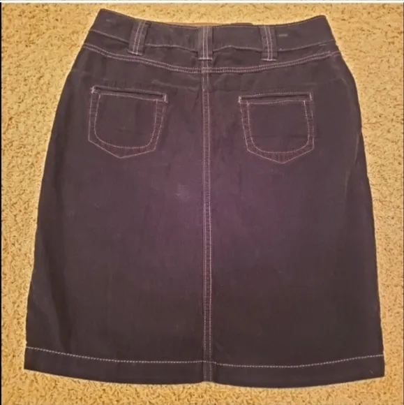 Free People Corduroy Skirt Black Size 2 NWT