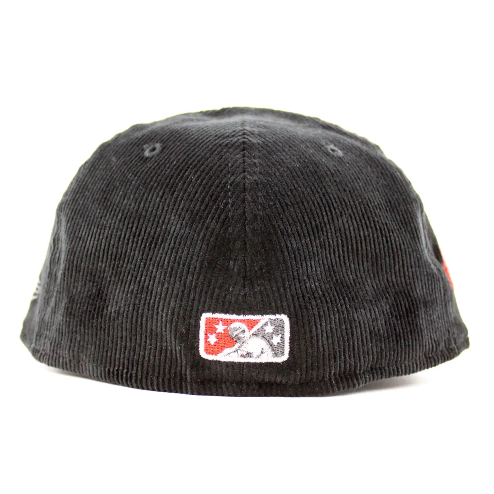 GREAT FALLS ELECTRICS New Era 59Fifty Fitted Hat (Black Chrome White Green Under Brim)