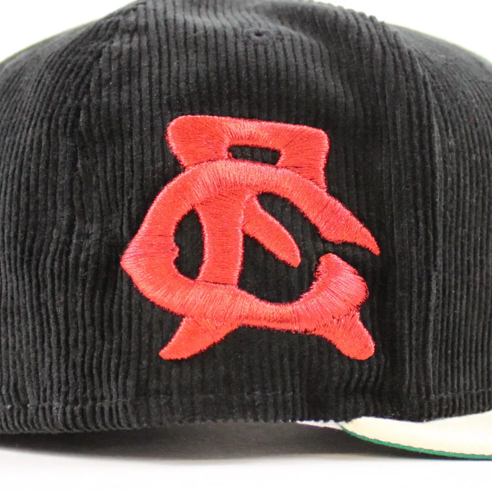 GREAT FALLS ELECTRICS New Era 59Fifty Fitted Hat (Black Chrome White Green Under Brim)