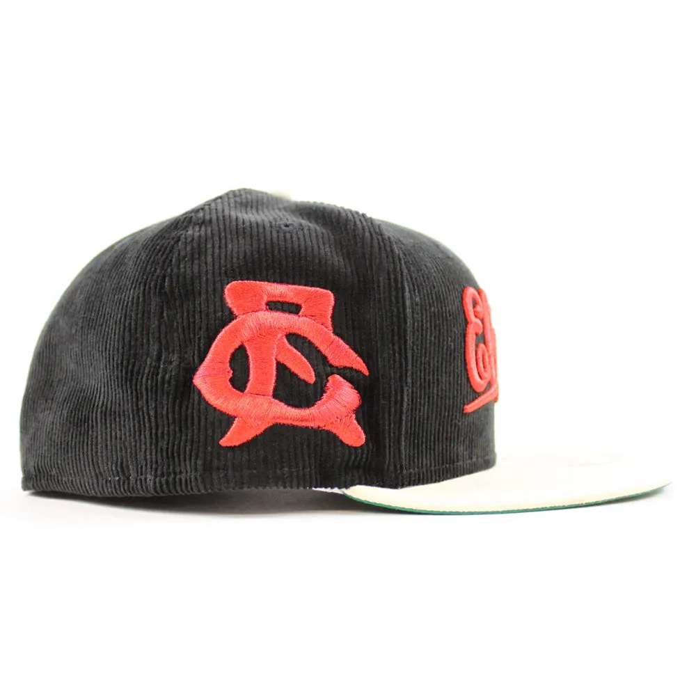 GREAT FALLS ELECTRICS New Era 59Fifty Fitted Hat (Black Chrome White Green Under Brim)
