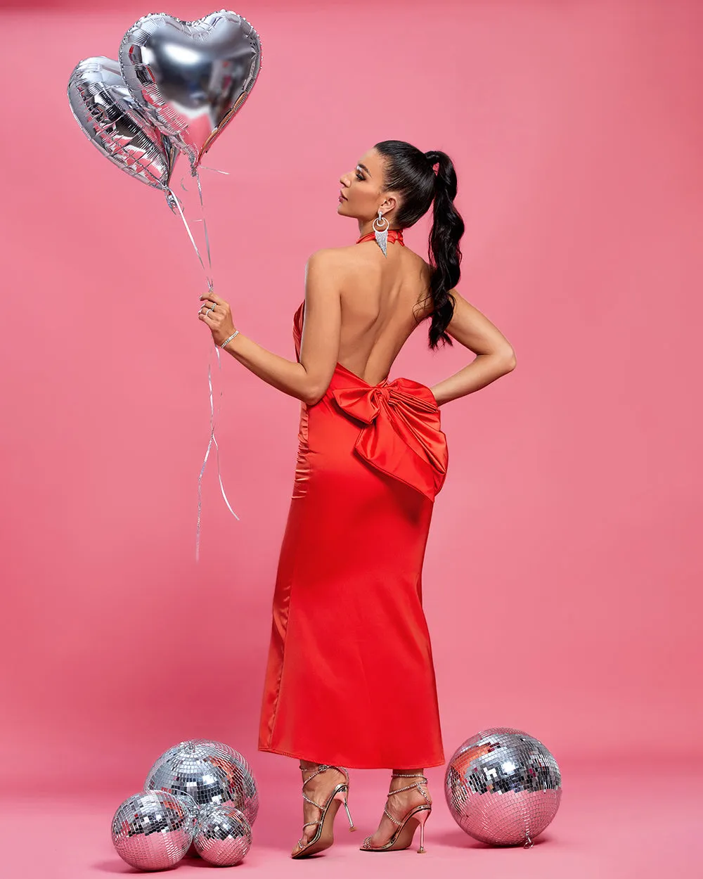 Halter Backless Maxi Bodycon Dress