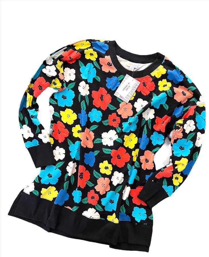 Hannah - Black Multi Bright Floral