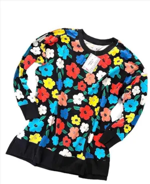 Hannah - Black Multi Bright Floral