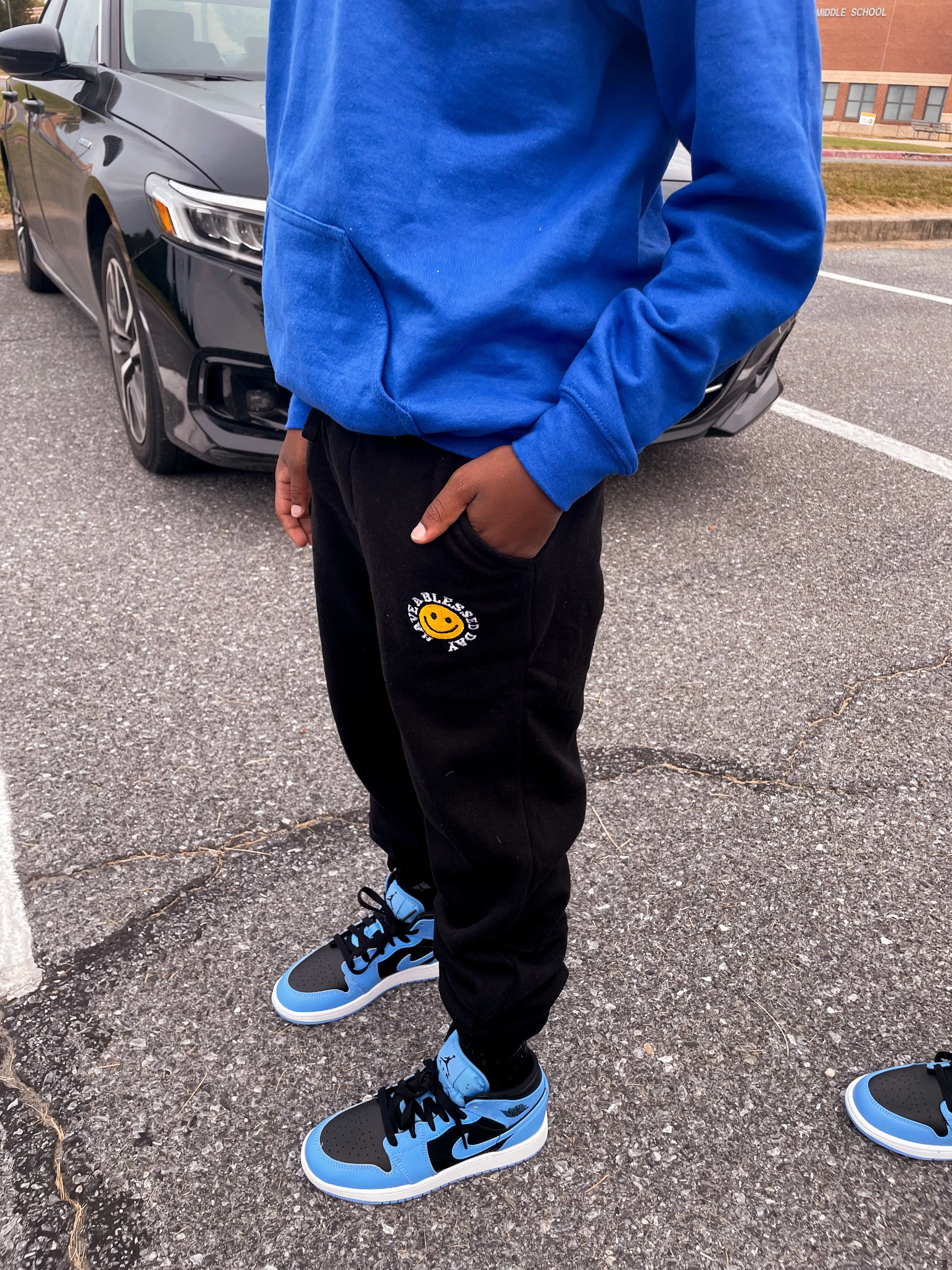 Have A Blessed Day Embroidered Kids/Unisex Joggers