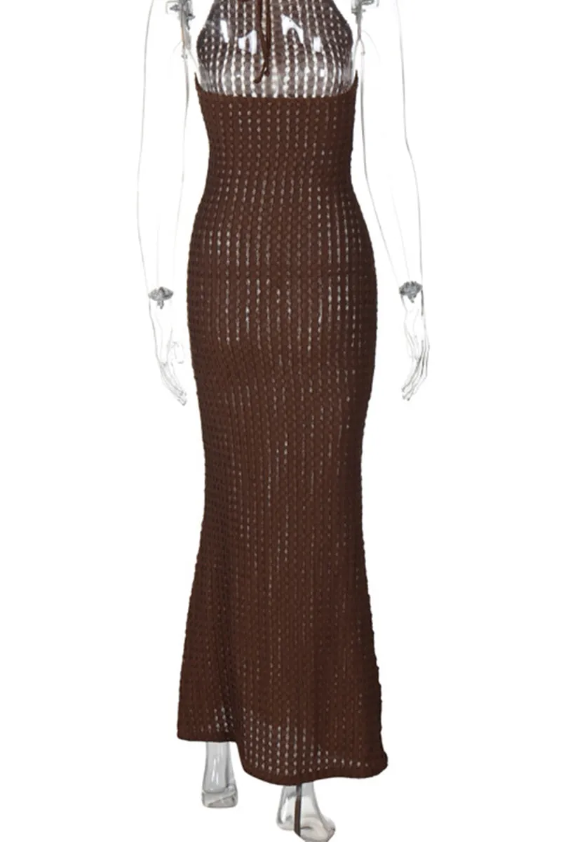 HBP1062 Rib-Knit Maxi Dress